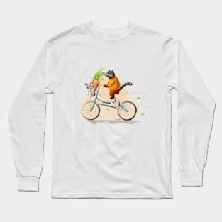 Mr. Raccoon and His Bicycle Long Sleeve T-Shirt